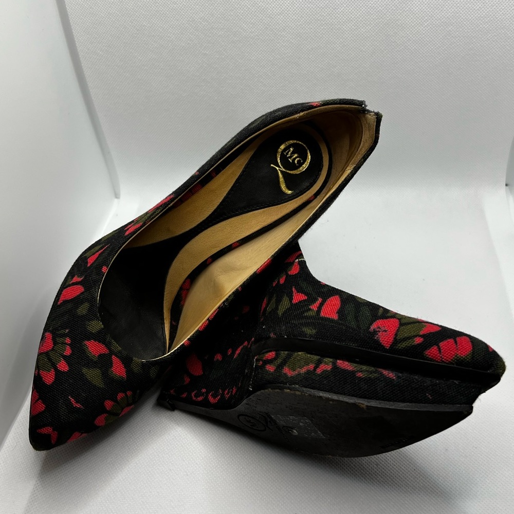 NWOT Alexander McQueen Camo Cantilever Heels Wedge Platforms McQ Pumps - Picture 8 of 9